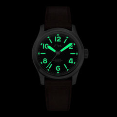 Chamonix Automatic Watch - Black Leather Strap