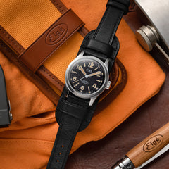 Chamonix Automatic Watch - Black Leather Strap