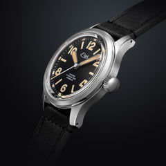 Chamonix Automatic Watch - Black Leather Strap