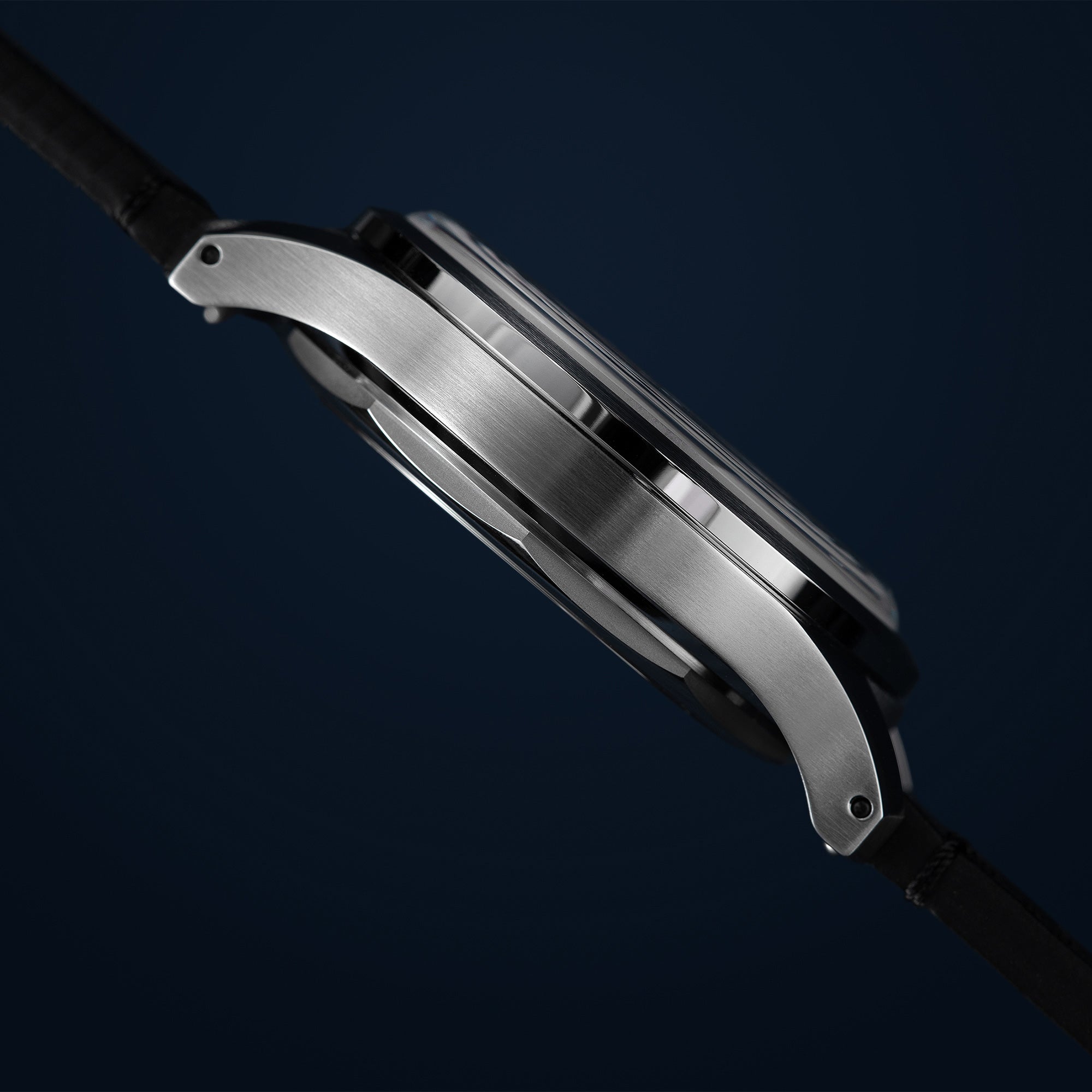 MONTRE AUTOMATIQUE CHAMONIX - BRACELET CUIR NOIR