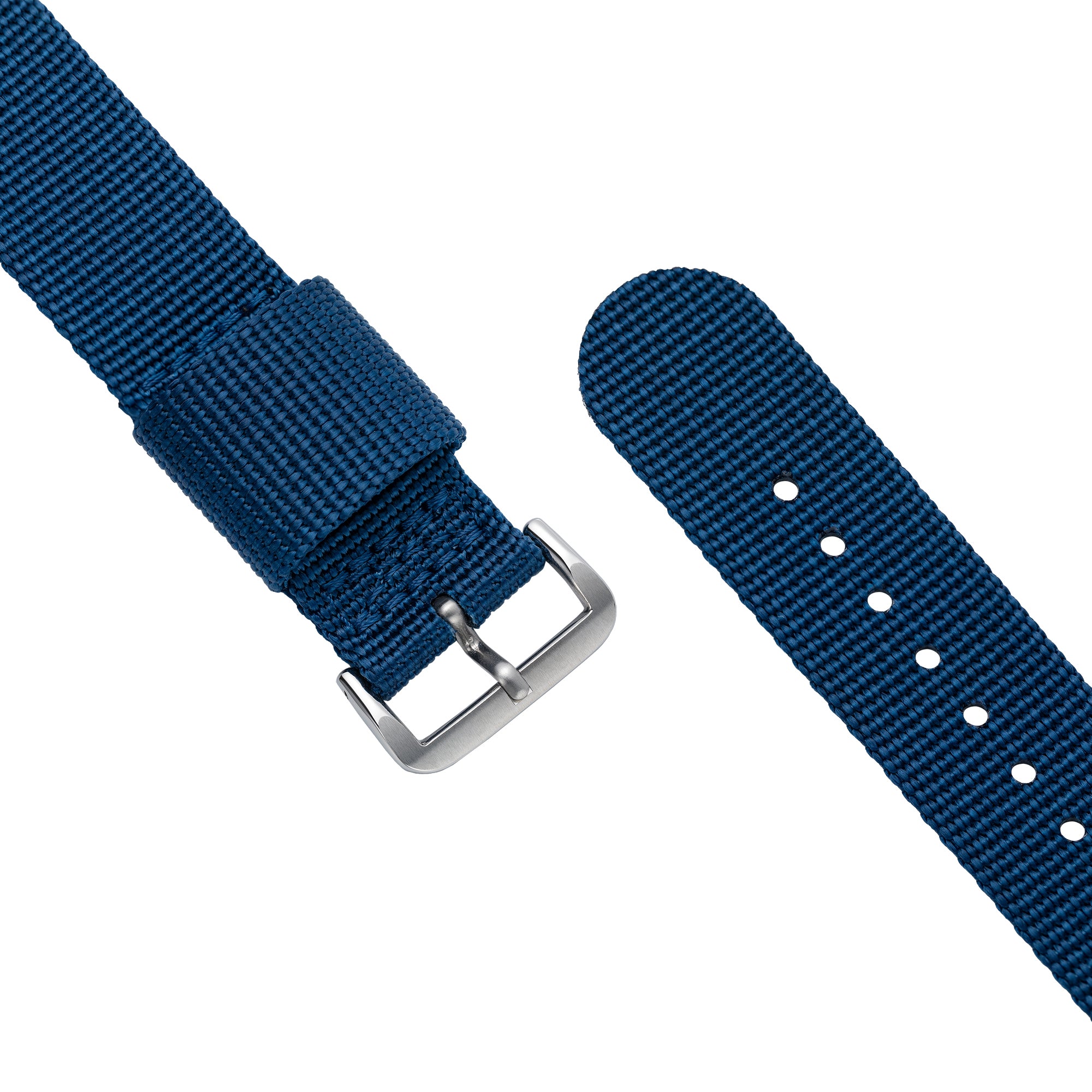 One-Piece Blue Nylon Strap & Steel Buckle