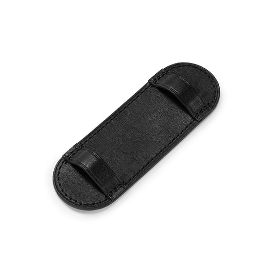 PLAQUE PROTECTION « BUND » CUIR NOIR