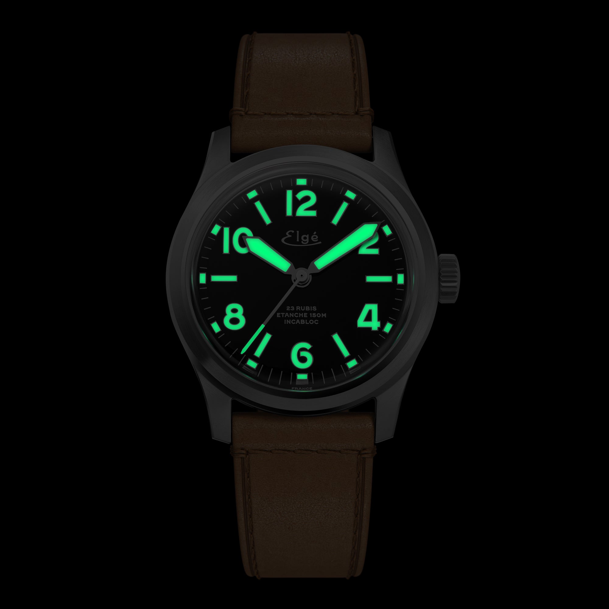 CHAMONIX AUTOMATIC WATCH – NATURAL LEATHER STRAP