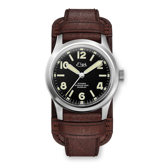 CHAMONIX AUTOMATIC WATCH - BROWN LEATHER STRAP