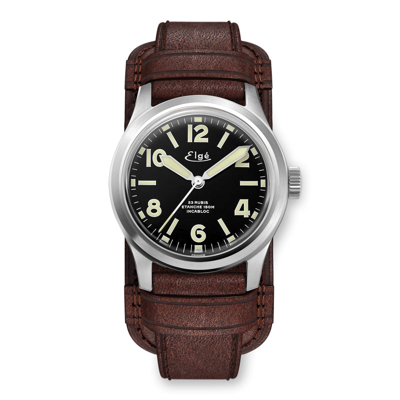 MONTRE AUTOMATIQUE CHAMONIX - BRACELET CUIR MARRON