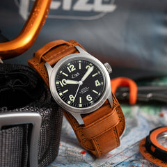 CHAMONIX AUTOMATIC WATCH – NATURAL LEATHER STRAP