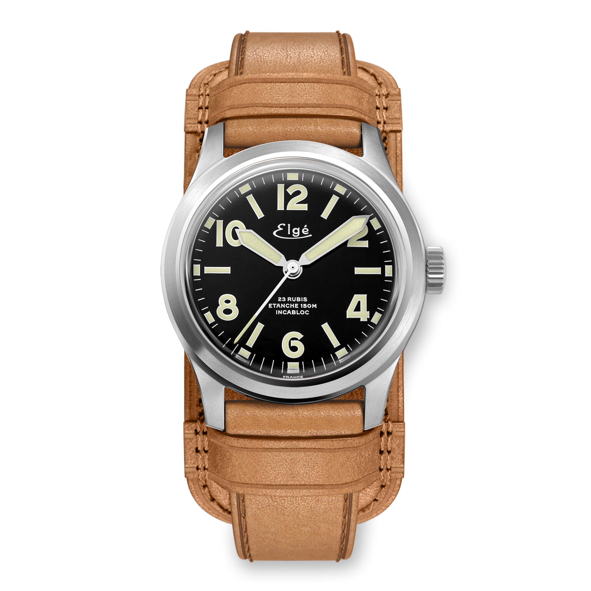 CHAMONIX AUTOMATIC WATCH – NATURAL LEATHER STRAP