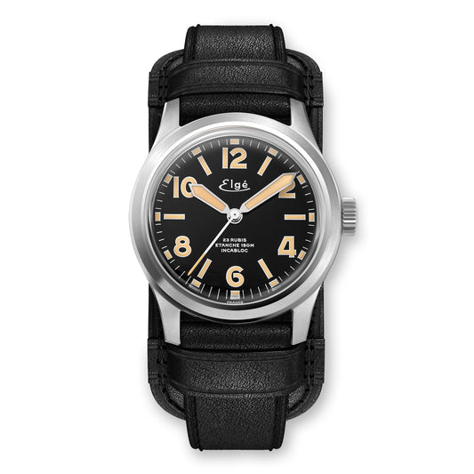 Chamonix Automatic Watch - Black Leather Strap