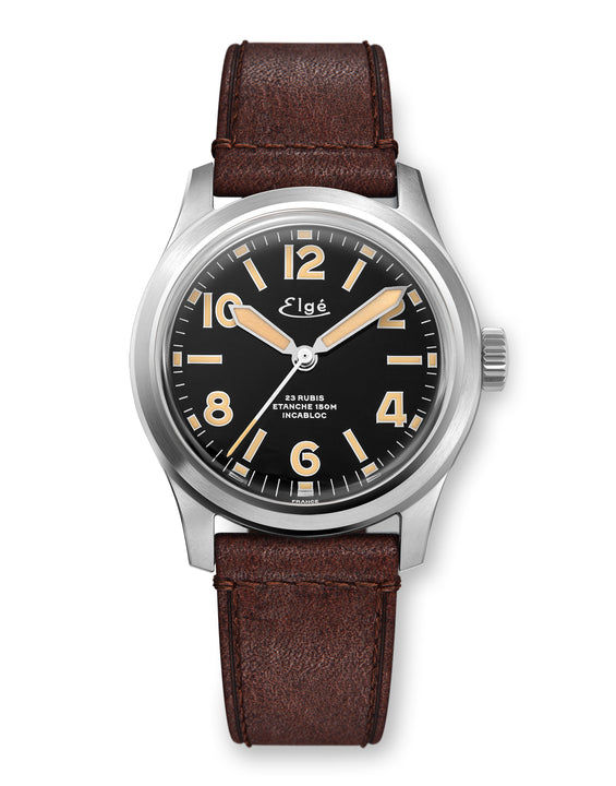 MONTRE AUTOMATIQUE CHAMONIX - BRACELET CUIR MARRON