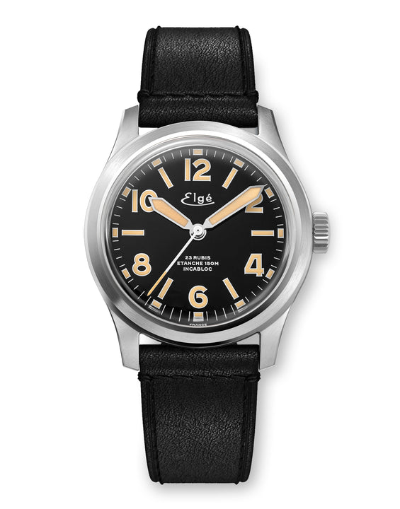 MONTRE AUTOMATIQUE CHAMONIX - BRACELET CUIR NOIR