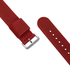 One-Piece Red Nylon Strap & Steel Buckle